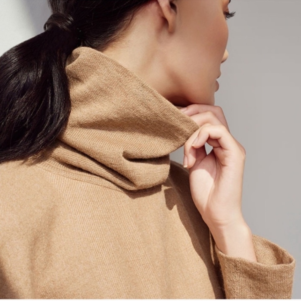 Cuyana Camel Cowl Neck Sweater - Picture 8 of 11